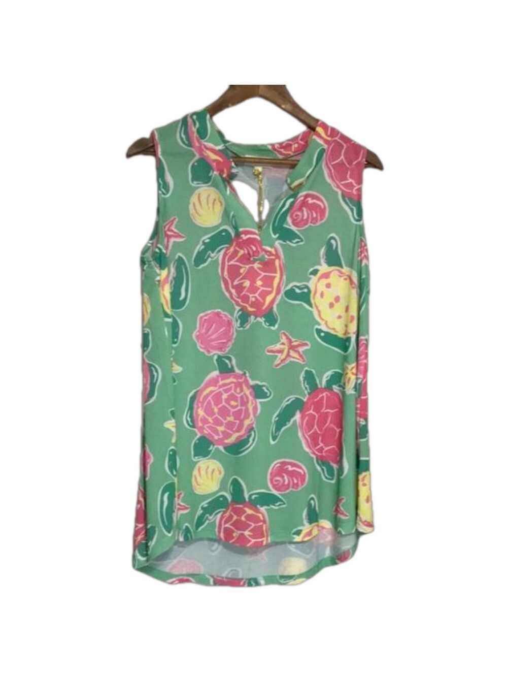 Simply Southern Floral Print Sleeveless Top Sz Medium
